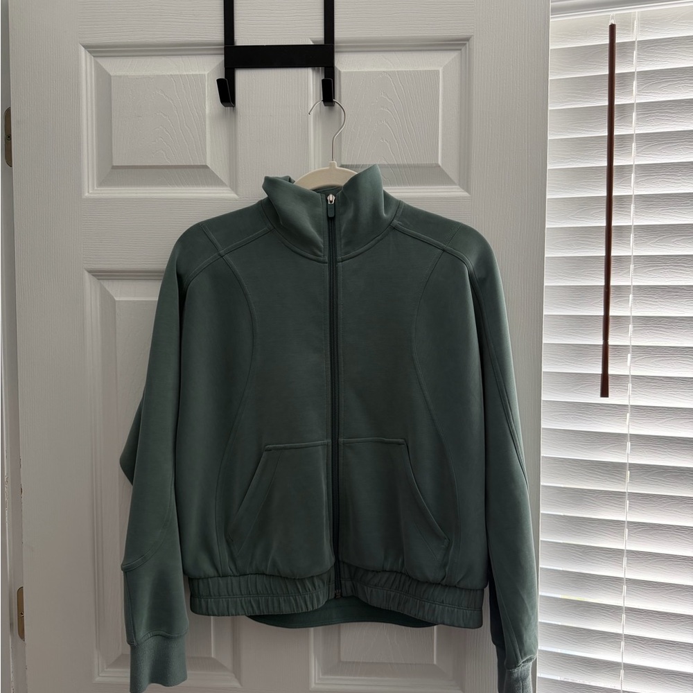 Green Lulu Lemon Zip-Up Jacket
